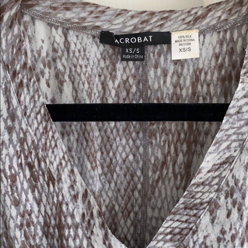 Acrobat Python Silk Dress And Beach/Pool Coverup - image 2